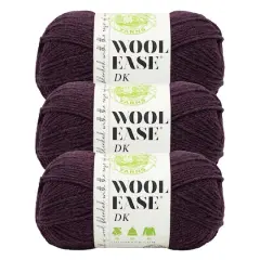 3 Pack Lion Brand&reg; Wool-Ease&reg; DK Yarn Eggplant