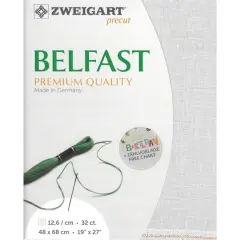 Zweigart&reg; Precut Belfast 32 Count Canvas, 19" x 27" Silvery Moon