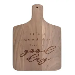A Good Day for a Good Day 8" x 17" Walnut Paddle Cutting Board