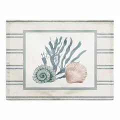 Snail and Olive Shell 14" x 18" Cotton Twill Placemat