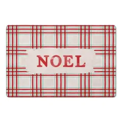 Noel Plaid Floor Mat