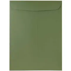 JAM Paper 9" x 12" Open End Catalog Premium Envelopes, 25ct. Olive