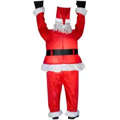 6.5ft. Airblown&reg; Inflatable Realistic Roof-Hangin' Santa