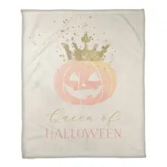 Queen of Halloween Fleece Blanket