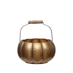 Gold Pumpkin Decorative Container by Ashland&reg;