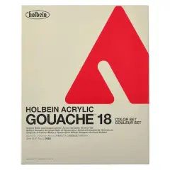 Holbein Acrylic Gouache 18-Color School Paint Set