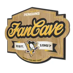 NHL Fan Cave Sign Pittsburgh Penguins