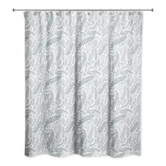 Green Winter Pattern 71" x 74" Shower Curtain