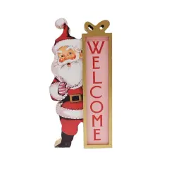 7.75" Santa Welcome Sign Tabletop D&eacute;cor by Ashland&reg;