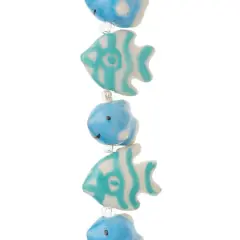 Blue Fish Mix Ceramic Beads by Bead Landing&trade;