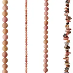 Mauve Rhodonite Semi-Precious Beads Value Pack by Bead Landing&trade;