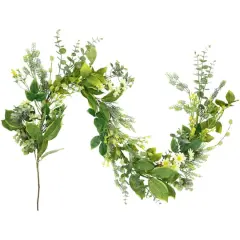 5ft. Mixed Foliage & Daisy Spring Garland