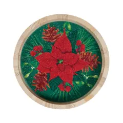 10" x 10" Poinsettia Diamond Art Tray Kit by Make Market&reg;