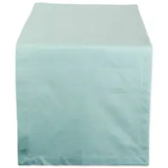 DII&reg; 108" Solid Chambray Table Runner Aqua