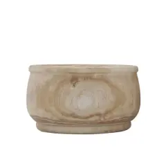 Hello Honey&reg; 11" Natural Paulownia Wood Planter