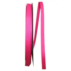 JAM Paper 3/8" Grosgrain Texture Ribbon Shocking Pink