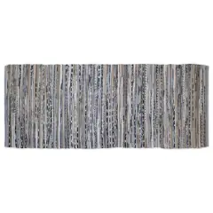 DII&reg; Multi Gray Rag Rug, 2.25ft. x 6ft.
