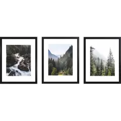 3 Pack Gallery&trade; 11" x 14" Black Float Frame by Studio D&eacute;cor&reg;