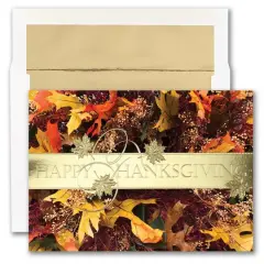 JAM Paper Blank Thanksgiving Close Up Thank You Cards Set
