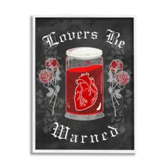 Stupell Industries Spooky Heart In Jar Framed Giclee Art White