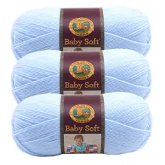 3 Pack Lion Brand&reg; Baby Soft&reg; Yarn Little Boy Blue