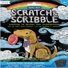 OOLY Mini Scratch & Scribble Playful Pups Art Kit