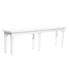 White Wood Farmhouse Bench
