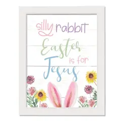 Easter3 For Jesus 12" x 16" White Framed Print Under Plexiglass