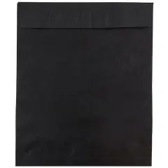 JAM Paper 11.5" x 14.5" Tyvek&reg; Open End Catalog Envelopes, 25ct. Black