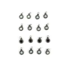 Tiny Bezel Stones Charm Set by Bead Landing&trade;