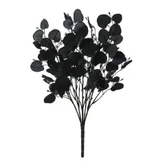 19" Black Eucalyptus Leaf & Berry Bush by Ashland&reg;