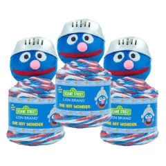 3 Pack Lion Brand&reg; Sesame Street&reg; One Hat Wonder Yarn Super Grover