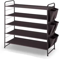 NEX&trade; Oumilen Bronze 5-Tier Stackable Shoe Rack