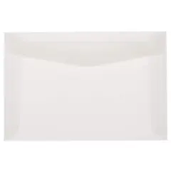 JAM Paper 6" x 9" Translucent Clear Vellum Envelopes, 25ct.