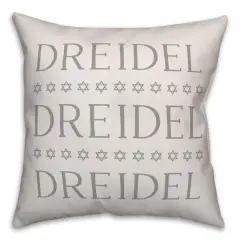 Dreidel Driedel Driedel 18x18 Spun Poly Pillow