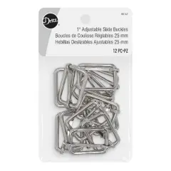 Dritz&reg; Silver Adjustable Slide Buckles