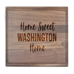 Home Sweet State Home 17" x 11" Walnut Cutting Board Washington