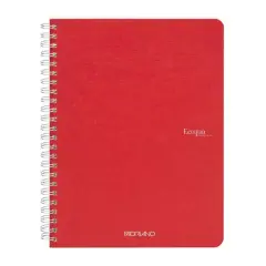 Fabriano&reg; EcoQua Spiral Bound Lined Notebook Red