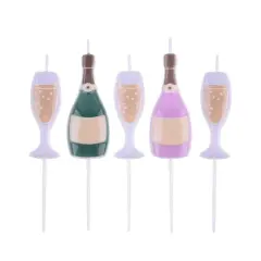 PME Party&reg; Champagne Birthday Candle Set