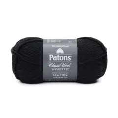 Patons&reg; Classic Wool Worsted&trade; Yarn Black