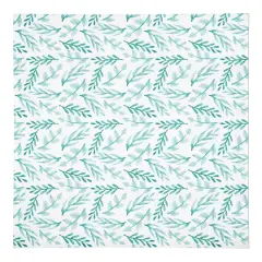 Blue Leafy Branches 10" x 10" Cotton Twill Napkin