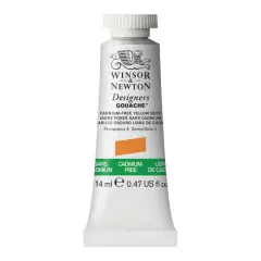 Winsor & Newton&reg; Designers Gouache Cadmium-Free Yellow Deep