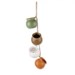 23" Garden Dangling Mini Pots Neutral