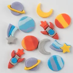 PME Cake Sweet Street&reg; Space Icing Decorations