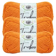 3 Pack Lion Brand&reg; Truboo Yarn Tangerine