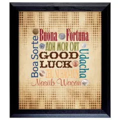 Good Luck Coins Subway Art Frame