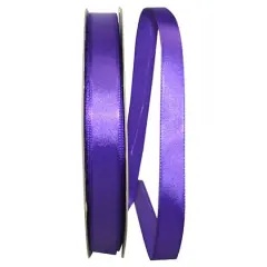 JAM Paper 5/8" x 100yd. Satin Single Face Ribbon Purple Haze