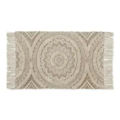 DII&reg; Printed Natural Hand-Loomed Shag Rug, 2ft. x 3ft. Stone