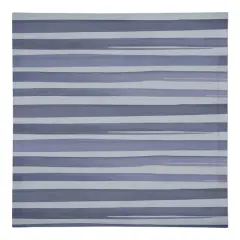 Watercolor Stripe Cotton Twill Napkin Blue