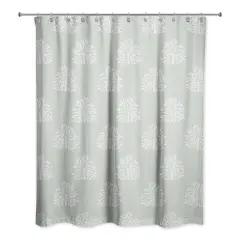 Blooming Bush Shower Curtain, 71" x 74" Sage